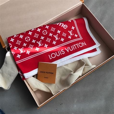 cheap supreme louis vuitton bandana
